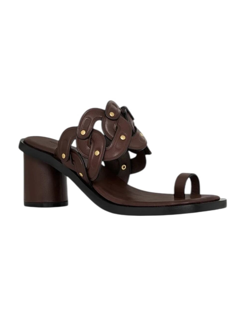 Rebecca Minkoff Studded Toe Loop Brown Sandal – Sz 11